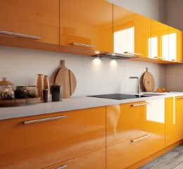 Yellow 2PAK kitchen cabinet painting sample, Geelong